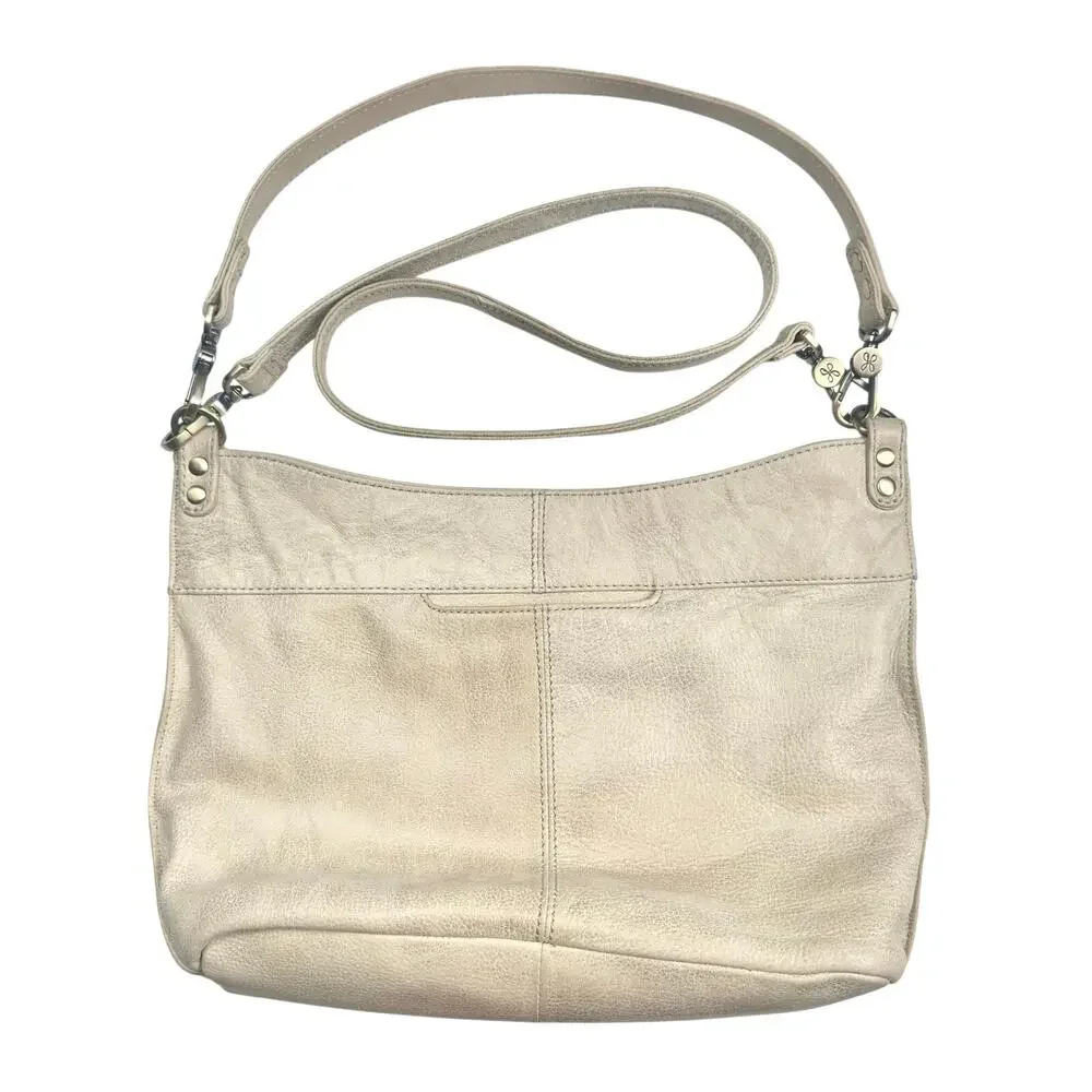 Hobo | Women | Pier Convertible Pearled Silver Leather Crossbody Shoulder Bag